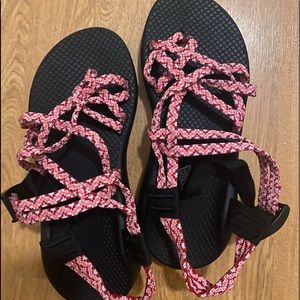 Never worn size & women chacos! :)